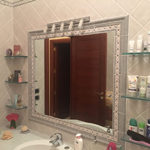 Specchio da bagno in muratura