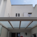 Copertura in vetro satinato