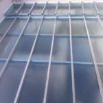 Copertura con vetro U-Glass per coperture sia interne che esterne.